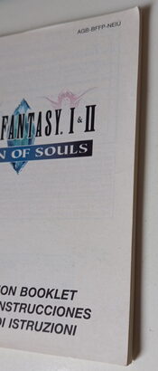 Final Fantasy I & II Dawn of Souls Game Boy Advance