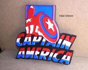 Capitan America, Marvel, Cartel, Letrero, Rotulo, Logotipo, Impresion3D for sale