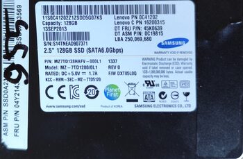 Samsung SM951 128 GB SSD Storage