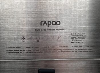 Rapoo Multi Mode 9900M Slim Wireless Klaviatūra