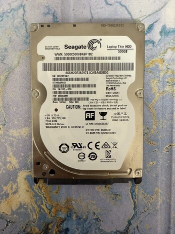 Seagate Laptop SSHD 500 GB, 64 MB 2,5"" ST500LM000 Disco Rigido - Foto 12