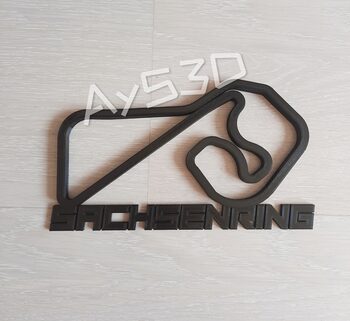 CIRCUITO SACHSENRING Decorativo pared para zona gamer de Formula 1 F1 Moto GP