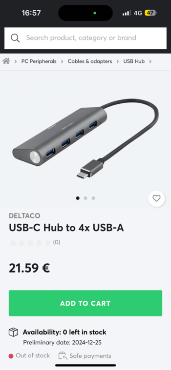  DELTACO usb hub