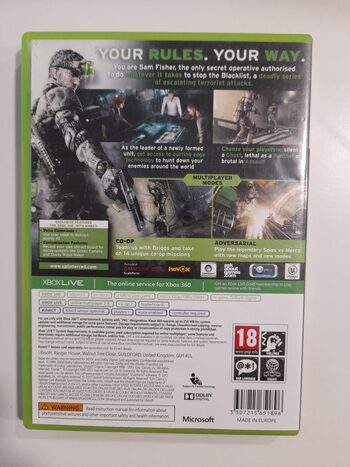 Tom Clancy’s Splinter Cell Blacklist Xbox 360