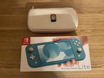 Nintendo Switch Lite, Turquoise, 32GB su žaidimu ir dėklu