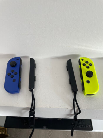 Official Nintendo Joy-Con pair blue/neon yellow.  for sale