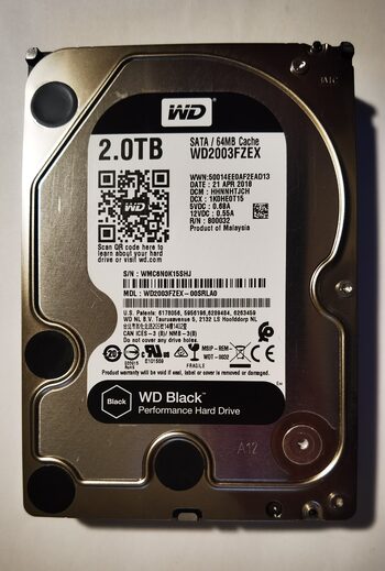 Western Digital BLACK SERIES 2 TB HDD Storage