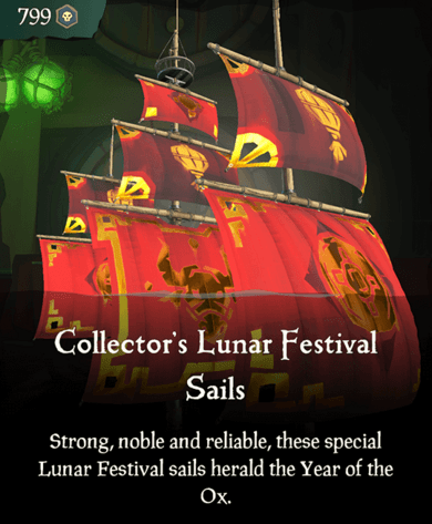 E-shop Sea of Thieves - Collector’s Lunar Festival Sails (DLC) (PC) Steam Key GLOBAL