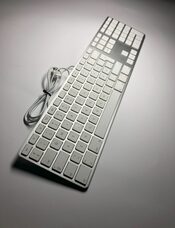 Apple A1243 Genuine Slim USB Wired Keyboard with Numeric Keypad and 2 USB ports