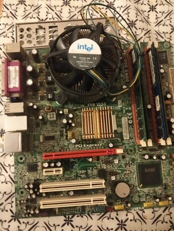 placa base Q35T-AM con procesador y ram