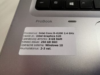 HP Probook I5-6200 Laptop nešiojamas kompiuteris for sale