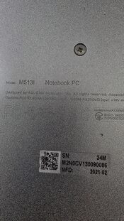 Asus VivoBook 15 F513 AMD Ryzen 5 4500U AMD Radeon RX Vega 6 (Renoir) / 16GB DDR4 / 512GB NVME / 42 Wh / 802.11 ac / Silver for sale