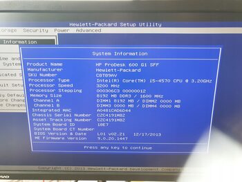 Kompiuteris HP Prodesk 600 G1 i5-4570/8GB RAM/128 GB SSD (2167795) for sale