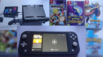 PACK Nintendo Switch Lite 32 GB + 3 Juegos + Stand de Carga OFICIAL