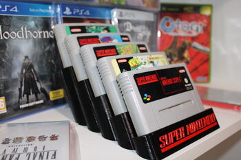 Soporte Expositor para cartuchos de Super nintendo snes