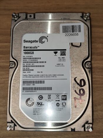 Seagate Barracuda 1 TB HDD Storage