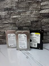 500GB Seagate, 250GB Seagate, 150GB WD