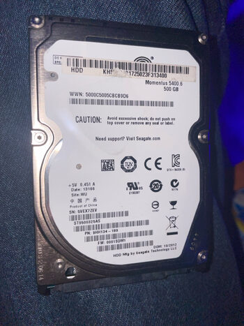 Seagate Momentus 500 GB HDD Storage