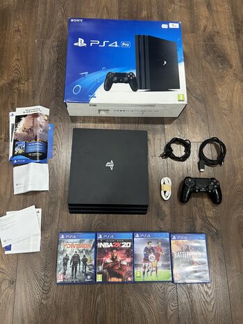 PlayStation 4 Pro, Black, 1TB/7216B/4 žaidimai