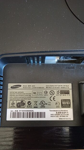Monitorius Samsung SyncMaster943 19" 1280x1024