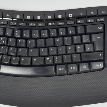 Get Microsoft Wireless Comfort Desktop 5050 Wireless Ergonomic Keyboard and Mouse