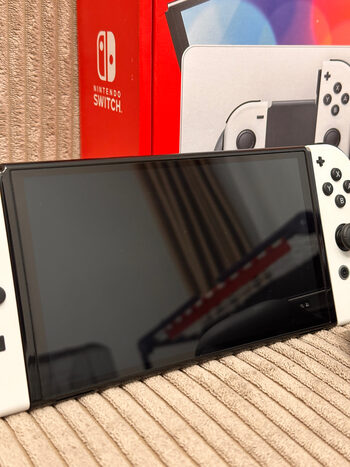 Nintendo Switch OLED White, 64GB + Garantija