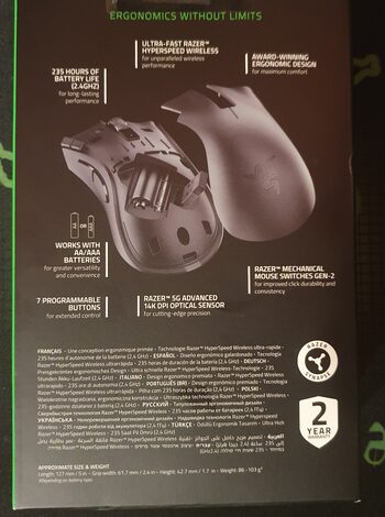 Razer Deathadder V2 X HYPERSPEED + Kilimėlis