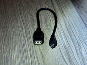 Laidas USB 2.0 B female, Micro USB A male, 24 cm, juodas