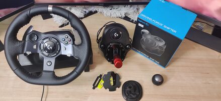 Žaidimų vairas Logitech G920 +Shifter+3DRap shifter mod (H pattern + sequential)