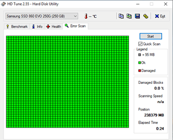 Samsung 860 Evo 250 GB SSD Storage for sale