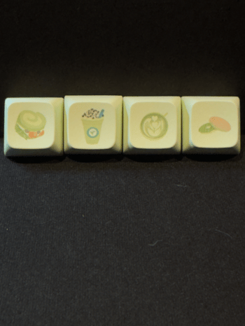 Get Matcha spalvos keycapsai MX switchams