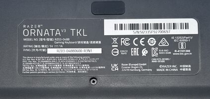 Razer Ornata V3 TKL Tenkeyless Gaming Klaviatūra