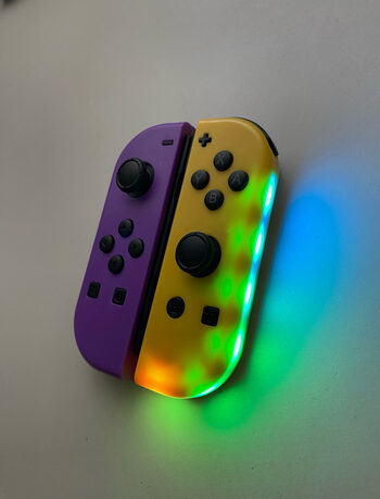 Joycon LED morado y naranja genérico nintendo