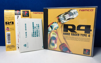 R4 Ridge Racer Type 4 + Mando JogCon PS1 NUEVO NTSC-J Japón Play Station