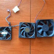 Cooler master rifle 12v 0.23A & AMD AFB0712HHB 12v 0.45A & be pavadinimo 12v 0.07A