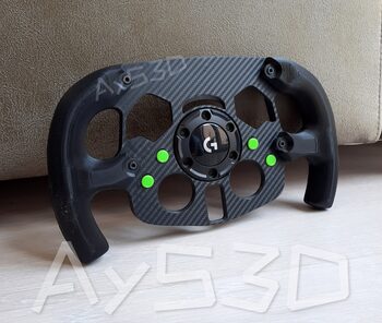 MOD F1 Formula 1 para Volante Logitech G29 y G923 de Ps PlayStation Verde lima