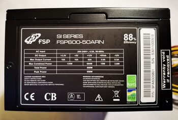 FSP Group ATX 600 W 88+ PSU