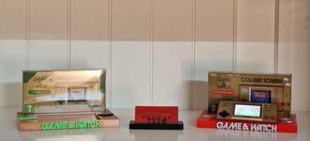 LOTE Expositor Doble Game and Watch ZELDA/MARIO