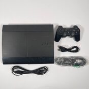 PlayStation 3 Super Slim, Black, 500GB + Controller and Cables