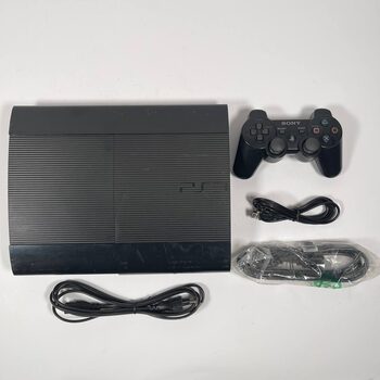 PlayStation 3 Super Slim, Black, 500GB + Controller and Cables