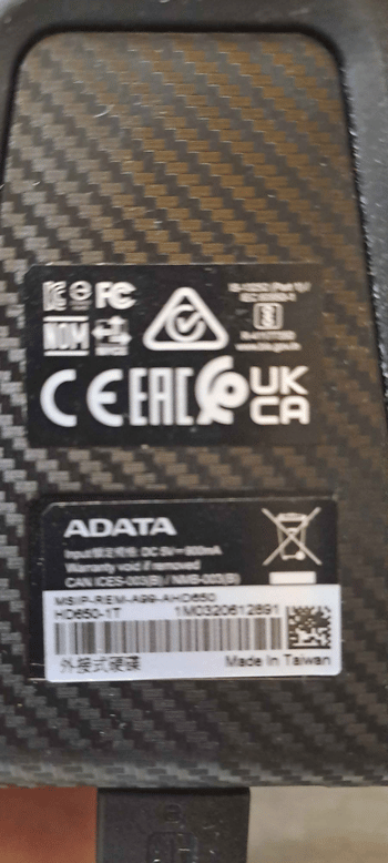 Adata HD650 1TB  for sale