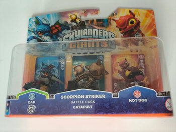 Skylanders giants set battle pack 3 figuras Zap + Catapult + Hot Dog