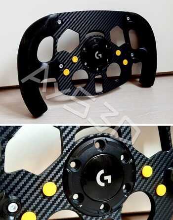 MOD F1 Fórmula 1 para Volante Logitech G29 y G923 de PS PlayStation Amarillo