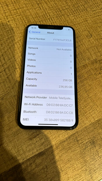 iPhone X 256gb juodas for sale