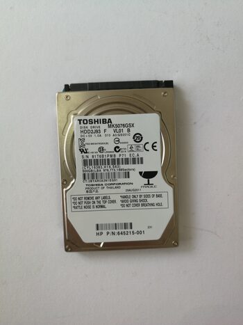 HDD TOSHIBA MK5076GSX 500GB 2.5"