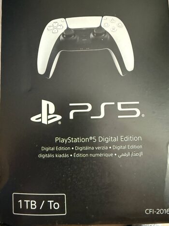 Playstation 5 Slim Digital Edition, Black & White, 1TB