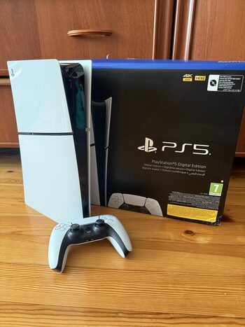 Playstation 5 Slim Digital Edition, Black & White, 1TB