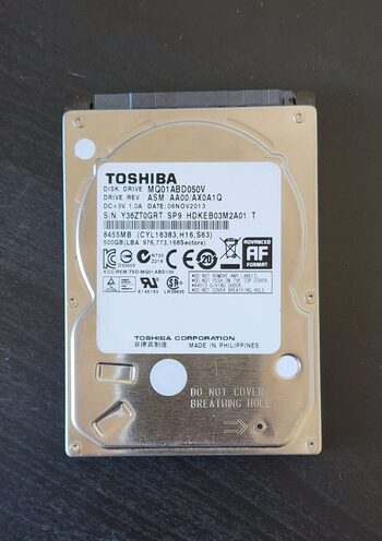 Toshiba 500 GB HDD Storage