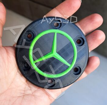 TAPA CENTRAL MERCEDES Center Cap para Volante Logitech G29 G923 G920 G27 Ps Xbox