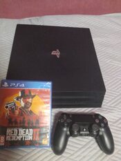 Sony Playstation 4 PRO 1tb 2 pultai ir RED DEAD REDEMPTION 2 for sale